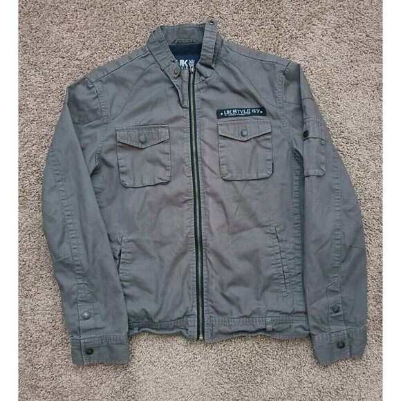 French Connection Jackets & Blazers - Vintage French Connection Jacket Women's Size Medium Full Zip Green Pockets